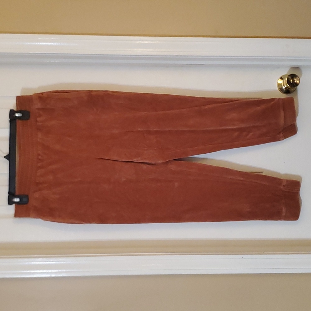Orange‎ Velour Joggers